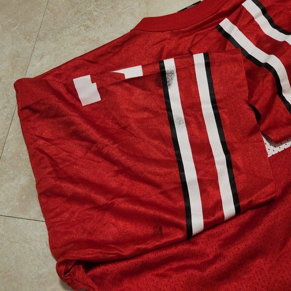 VTG NIKE Ohio State Buckeyes Mens M Medium Red #7 NCAA Football Jersey - Picture 16 of 16